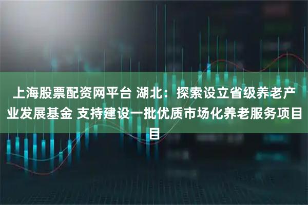 上海股票配资网平台 湖北：探索设立省级养老产业发展基金 支持建设一批优质市场化养老服务项目