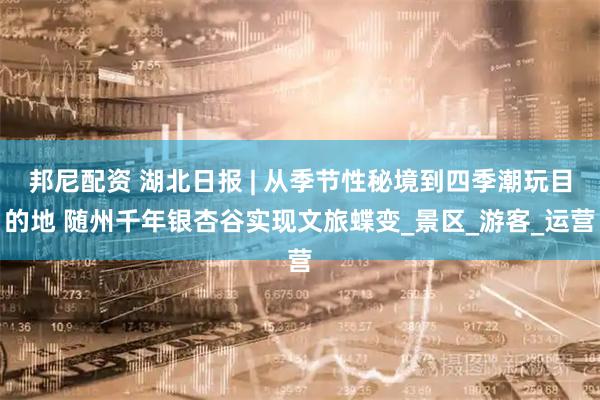 邦尼配资 湖北日报 | 从季节性秘境到四季潮玩目的地 随州千年银杏谷实现文旅蝶变_景区_游客_运营